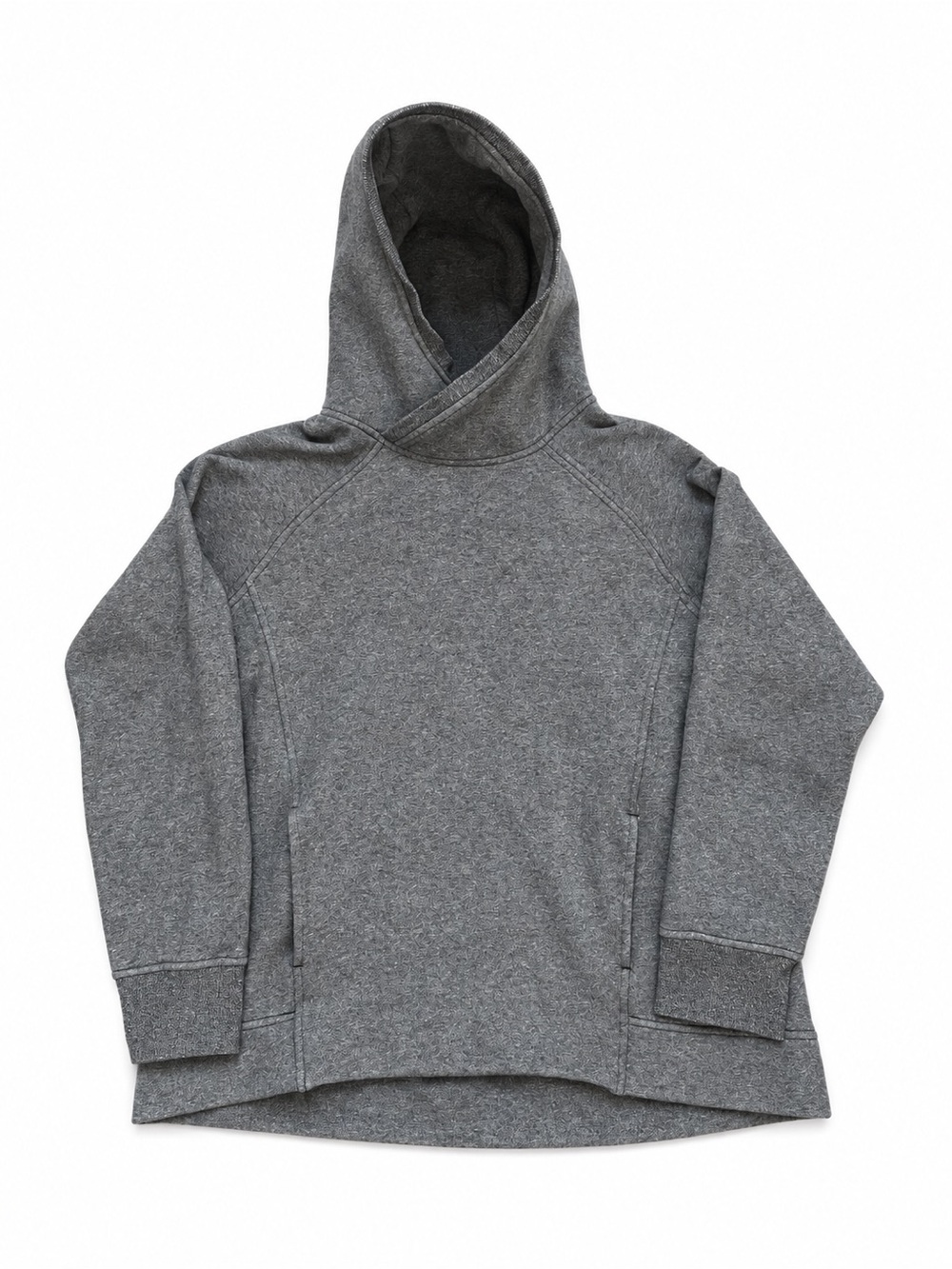 Lululemon Heathered Gray Hooded Pullover Jacket Size 12